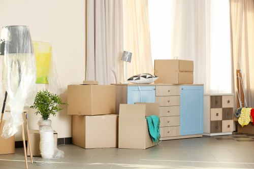 Office removals team planning a local move in Croftonpark