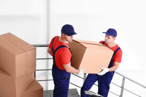 Removal team preparing a flat move in Crofton Park