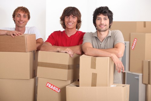 Safe lifting and loading practices during a man and van service