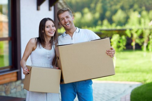 Furniture collection service preparing for pick-up in Croftonpark