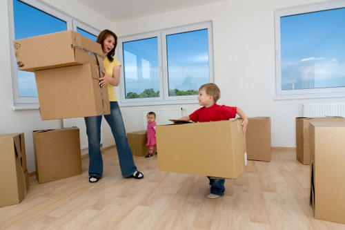 Customer booking a man and van service online