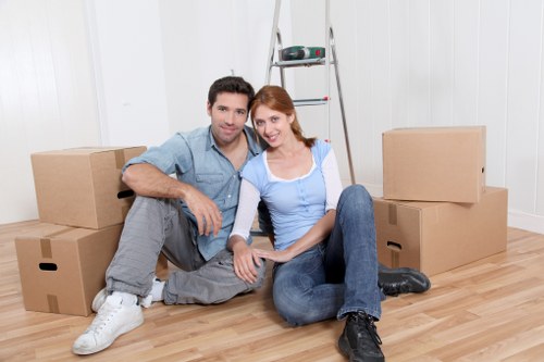 Removal van ready for a residential move in Crofton Park