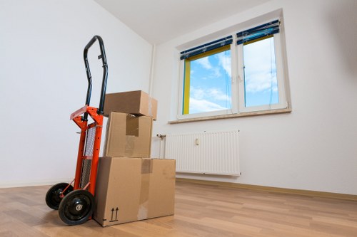 Packed household items ready for transport by a Crofton Park removal company