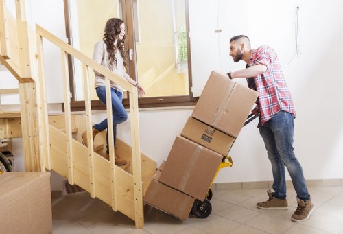 Careful property protection during a Man and Van Croftonpark job